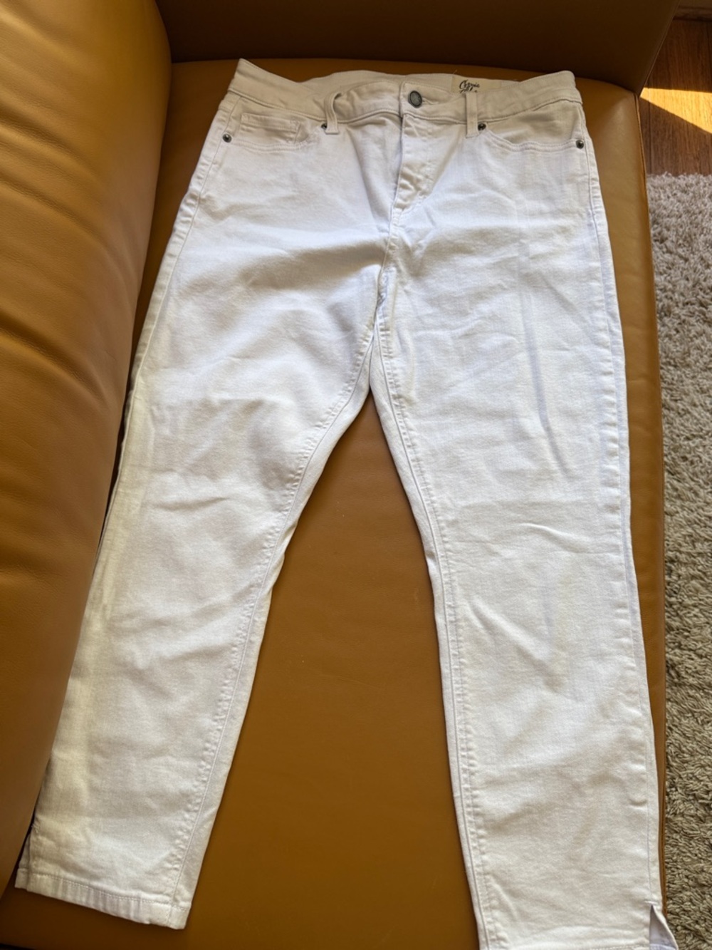White Ankle Cropped Women’s Jeans